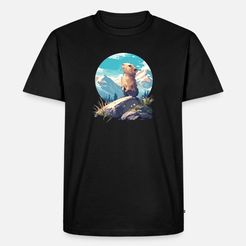Lemminge Lemming - Männer Premium Bio T-Shirt - Schwarz