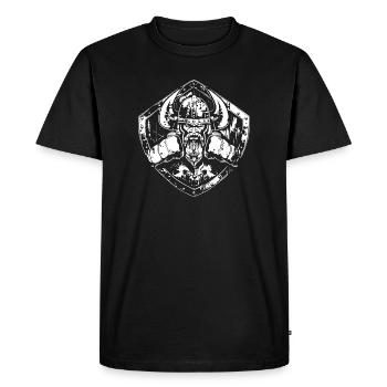 MMA de boxe viking - T-shirt Premium bio Homme - noir - Devant - Nico (187cm)
