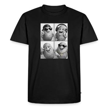 Kernknollen Groove Collage - T-shirt Premium bio Homme - noir - Devant - Nico (187cm)