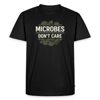 microbiology - Men's Premium Organic T-Shirt - black - Front - Nico (187cm)