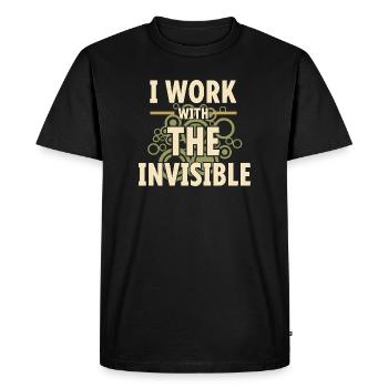 microbiology - Men's Premium Organic T-Shirt - black - Front - Nico (187cm)