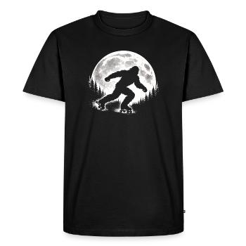 Patineur à roulettes Bigfoot - T-shirt Premium bio Homme - noir - Devant - Nico (187cm)