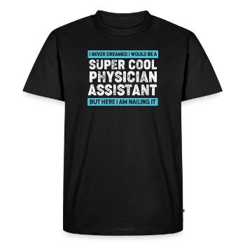 Physician Assistant Nursing MFA PA - Men's Premium Organic T-Shirt - black - Front - Nico (187cm)