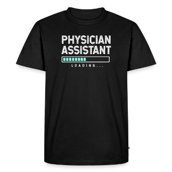 Physician Assistant Nursing MFA PA - Men's Premium Organic T-Shirt - black - Front - Nico (187cm)