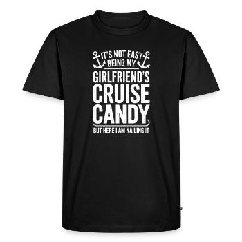 Girlfriend Sayings Girlfriend Funny Girlfriend Gift - Men's Premium Organic T-Shirt - black - Front - Nico (187cm)