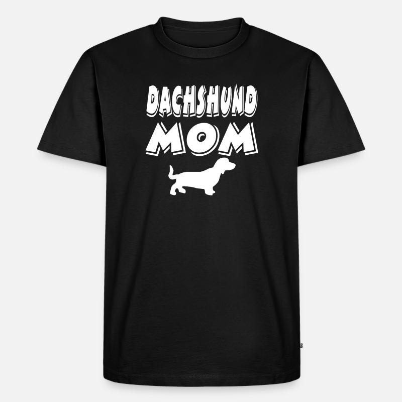 Dackel - Männer Premium Bio T-Shirt - Schwarz