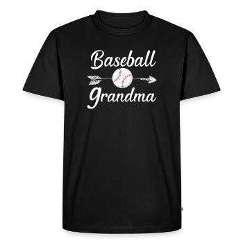 Grand-mère de baseball Fière fan de baseball Grand-mère - T-shirt Premium bio Homme - noir - Devant - Nico (187cm)