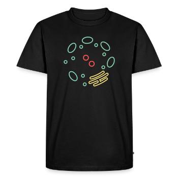 Cell Organelle Biology - Men's Premium Organic T-Shirt - black - Front - Nico (187cm)