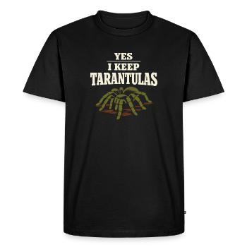 Propriétaire d’araignée Propriétaire de la Tarentule - T-shirt Premium bio Homme - noir - Devant - Nico (187cm)