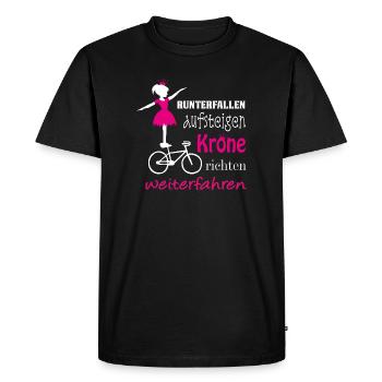 Cyclisme artistique, cyclisme artistique, vélo en salle - T-shirt Premium bio Homme - noir - Devant - Nico (187cm)