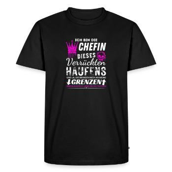 Chefin dieses Verrückten Haufens Chefin Geschenke - T-shirt Premium bio Homme - noir - Devant - Nico (187cm)