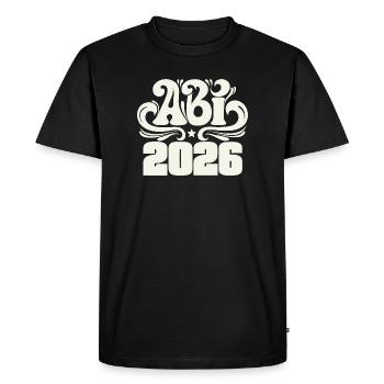 Abitur 2026 - Certificat de fin d’études Abi - T-shirt Premium bio Homme - noir - Devant - Nico (187cm)