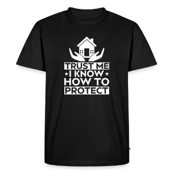 Agent d’assurance costume Trust Me Medicare - T-shirt Premium bio Homme - noir - Devant - Nico (187cm)