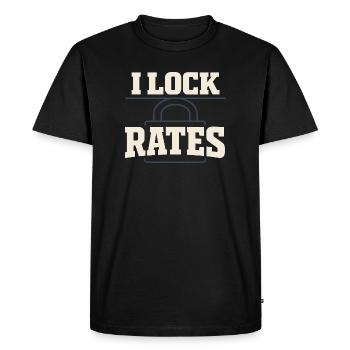 Courtiers en prêts hypothécaires, agents de prêt, - T-shirt Premium bio Homme - noir - Devant - Nico (187cm)