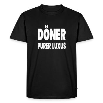 Kebab - T-shirt Premium bio Homme - noir - Devant - Nico (187cm)