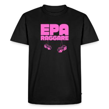 EPA Ragger – Dés Suspendus Roses - T-shirt Premium bio Homme - noir - Devant - Nico (187cm)