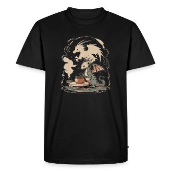 The Dragon Pottery : Édition Mythical Studio Art - T-shirt Premium bio Homme - noir - Devant - Nico (187cm)
