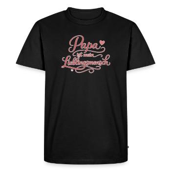 Dad Favorite Person Gift Love - Men's Premium Organic T-Shirt - black - Front - Nico (187cm)
