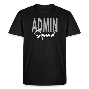 Assistant administrateur de l’équipe Admin - T-shirt Premium bio Homme - noir - Devant - Nico (187cm)