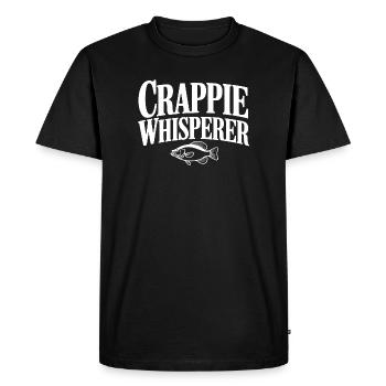 Le Chuchoteur de Crappie - T-shirt Premium bio Homme - noir - Devant - Nico (187cm)