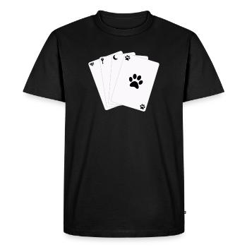 Jeu de cartes Jeu de cartes Symboles de Vie - T-shirt Premium bio Homme - noir - Devant - Nico (187cm)
