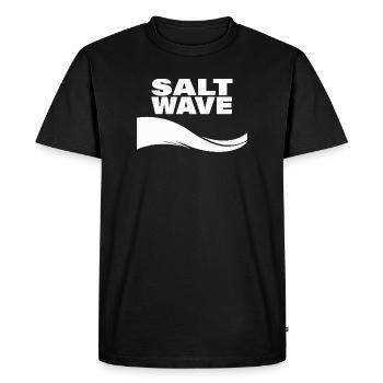VAGUE SALÉE - T-shirt Premium bio Homme - noir - Devant - Nico (187cm)