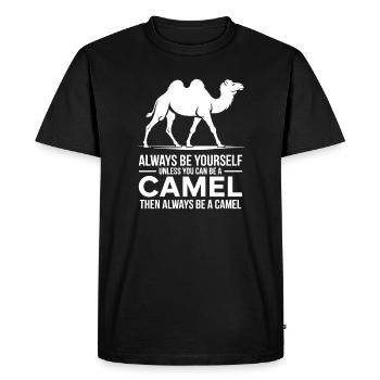 Camel Sayings Camels Funny Camels Gift - Men's Premium Organic T-Shirt - black - Front - Nico (187cm)