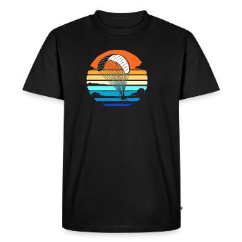 Paragliding Skydive - Men's Premium Organic T-Shirt - black - Front - Nico (187cm)