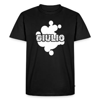 Giulio en cadeau - T-shirt Premium bio Homme - noir - Devant - Nico (187cm)