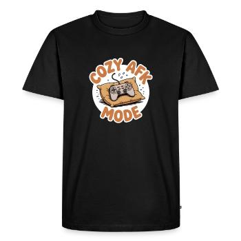 Snuggle Mode | Gamer Couch Gaming - Men's Premium Organic T-Shirt - black - Front - Nico (187cm)