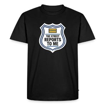 Police Lieutenant Police Lieutenant Rank Lt - Men's Premium Organic T-Shirt - black - Front - Nico (187cm)