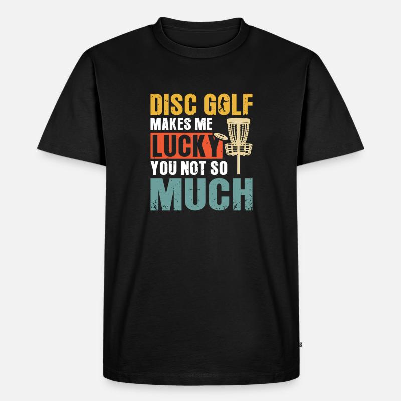 Disc Golf Geschenke Discgolf - Männer Premium Bio T-Shirt - Schwarz
