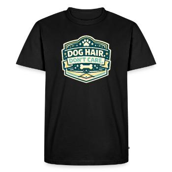 Signe de poils de chien sans importance - T-shirt Premium bio Homme - noir - Devant - Nico (187cm)