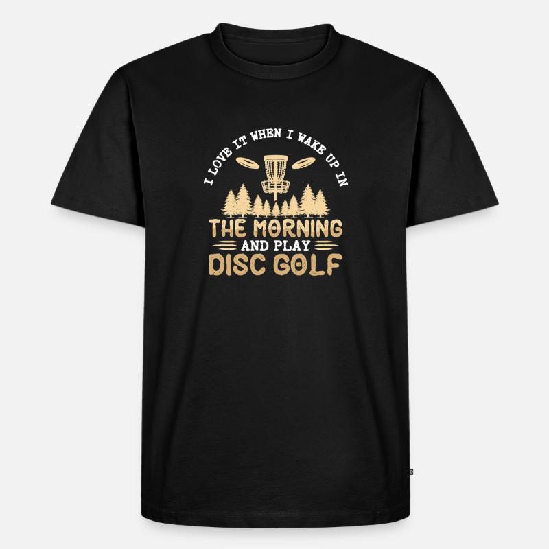 Disc Golf Geschenke Discgolf - Männer Premium Bio T-Shirt - Schwarz