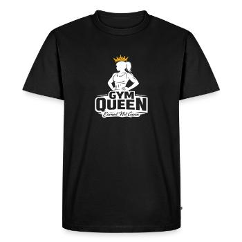 Maillot Gym Queen pour femmes fortes - T-shirt Premium bio Homme - noir - Devant - Nico (187cm)