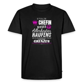 Stolze Chefin allerbester Haufen Chefin Geschenke - T-shirt Premium bio Homme - noir - Devant - Nico (187cm)