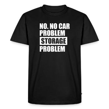 Non. Pas de problème de voiture Amoureux de voiture mécanicien automobile - T-shirt Premium bio Homme - noir - Devant - Nico (187cm)