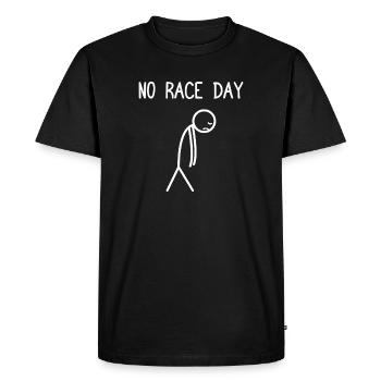 Pas de course Le jour de la course, amateur de voitures, mécanicien automobile - T-shirt Premium bio Homme - noir - Devant - Nico (187cm)