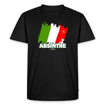 Absinthe 1797 Neuchâtel NE - T-shirt Premium bio Homme - noir - Devant - Nico (187cm)