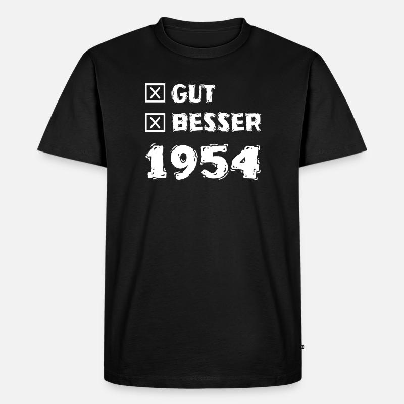 1954 - Männer Premium Bio T-Shirt - Schwarz