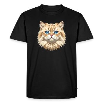 Chat perse Chat persan Chat persan Chat perse Chats mignons - T-shirt Premium bio Homme - noir - Devant - Nico (187cm)