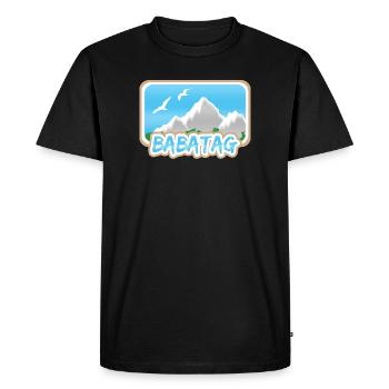 Mount Babatag - Men's Premium Organic T-Shirt - black - Front - Nico (187cm)
