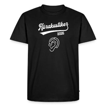 Audiologist 2026 Apprenticeship Profession Acoustician - Men's Premium Organic T-Shirt - black - Front - Nico (187cm)