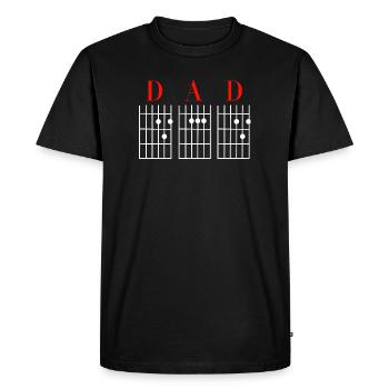 Guitarist Guitar Dad - Men's Premium Organic T-Shirt - black - Front - Nico (187cm)