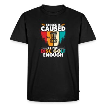 Cadeaux de disc golf Disc Golf - T-shirt Premium bio Homme - noir - Devant - Nico (187cm)