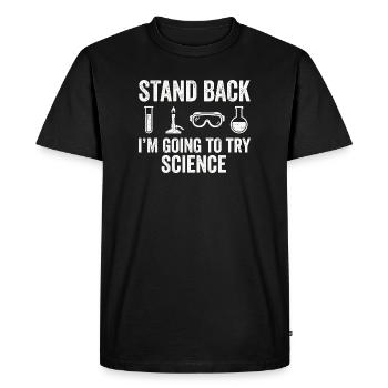 T-shirt humoristique scientifique pour les fans de chimie - T-shirt Premium bio Homme - noir - Devant - Nico (187cm)