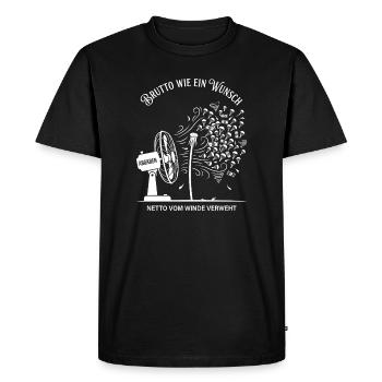 Dégoûtant comme un filet à souhaits envolé par le vent - T-shirt Premium bio Homme - noir - Devant - Nico (187cm)