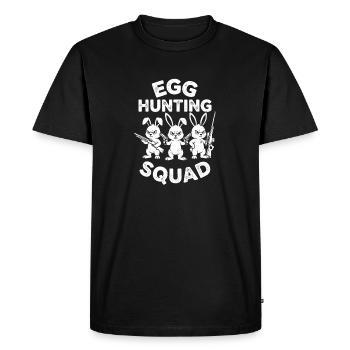 Easter Squad Shirt for Humor Fans - Men's Premium Organic T-Shirt - black - Front - Nico (187cm)