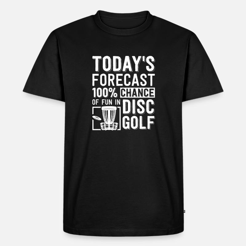 Disc Golf Geschenke Discgolf - Männer Premium Bio T-Shirt - Schwarz
