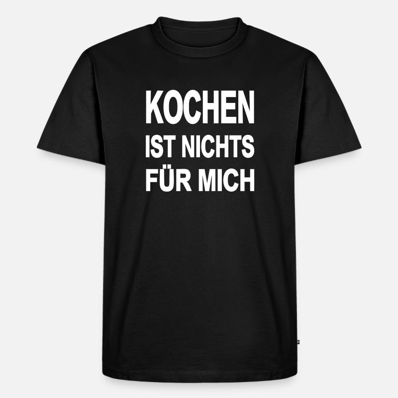 Kochen - Männer Premium Bio T-Shirt - Schwarz